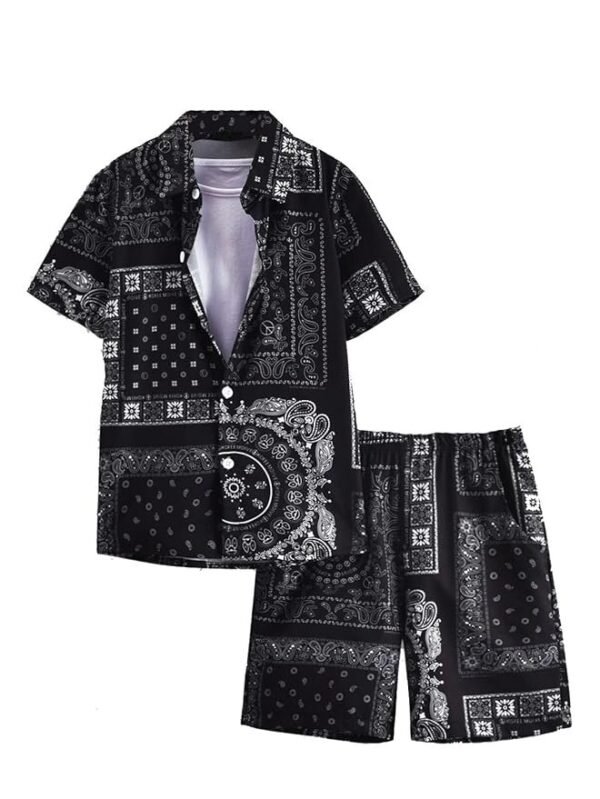 DHRUVI TRENDZ Rayon Co-Ord Set for Men | Men's Cord Set | Night Suit for Men | T-Shirt and Shorts Set for Men | Night Dress for Men | Pyjama Set for Men