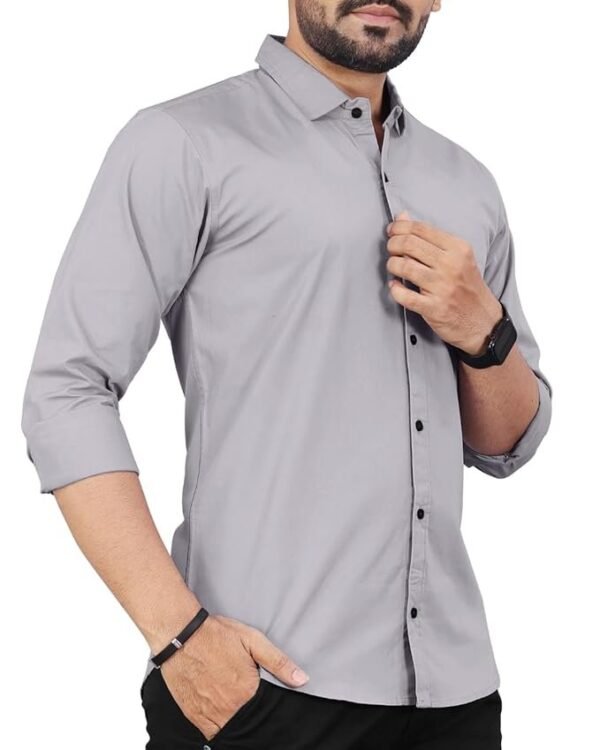 Men's Cotton Full Sleeve Shirt | Regular Fit Casual & Formal Wear with Patch Pocket