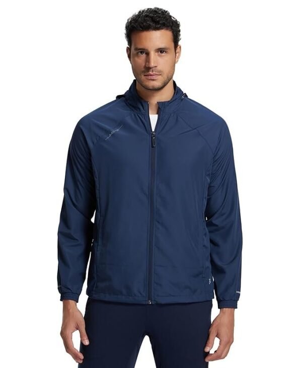 Jockey MV40 Men's Microfiber Fabric Water Resistant Regular Convertible Hoodie Active Wear Jacket