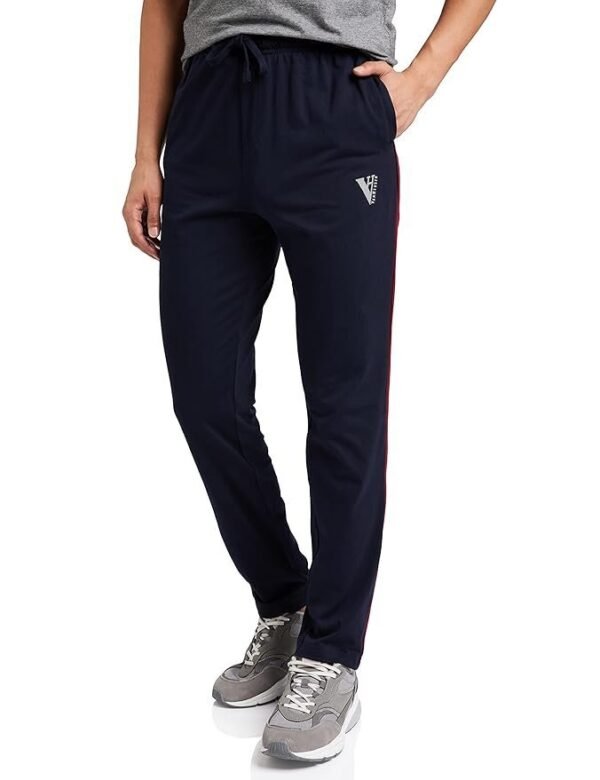 Van Heusen Men's Regular Fit Mid Rise Athleisure Smart Tech Trackpants - Easy Stain Release, Anti Stat, Ultra Soft