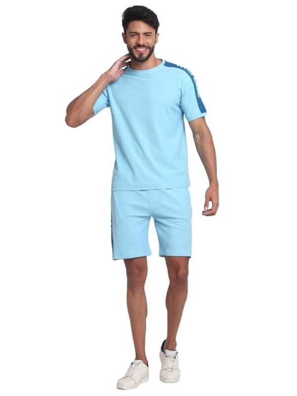Mens Premium Cotton Lycra Co-Ord set-SET23TEL9