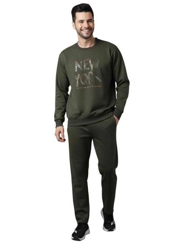 Mack Jonney Graphic Print Track Suit for men | Co-ord Set | Warm Fleece Tracksuit Set | Full Sleeve Sweatshirt